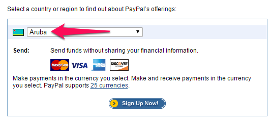 خصائص باي بال للدول المختلفة