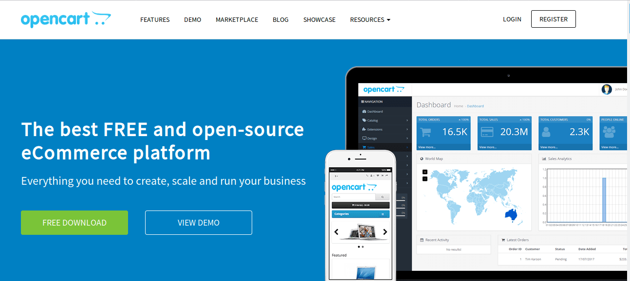 منصة أوبن كارت (OpenCart)
