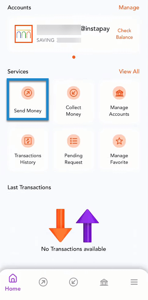 إرسال الأموال عبر تطبيق انستاباي instapay