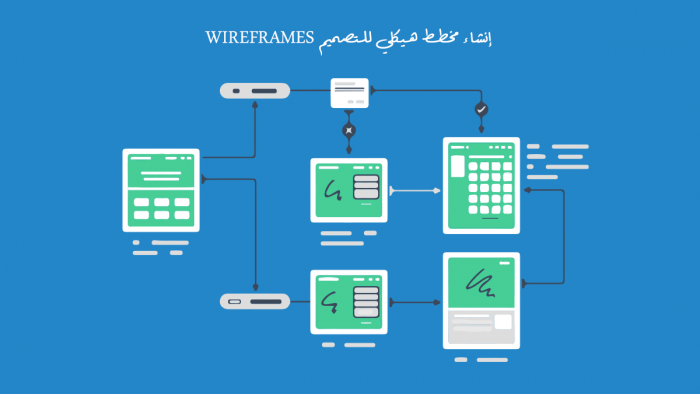 إنشاء مخطط هيكلي للتصميم Wireframes